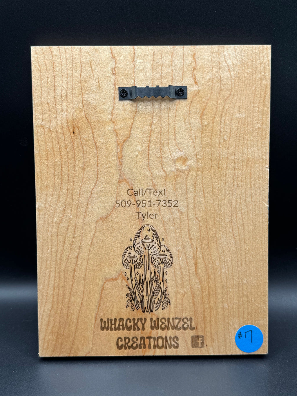 Wooden Mushroom sign (6" x 8")