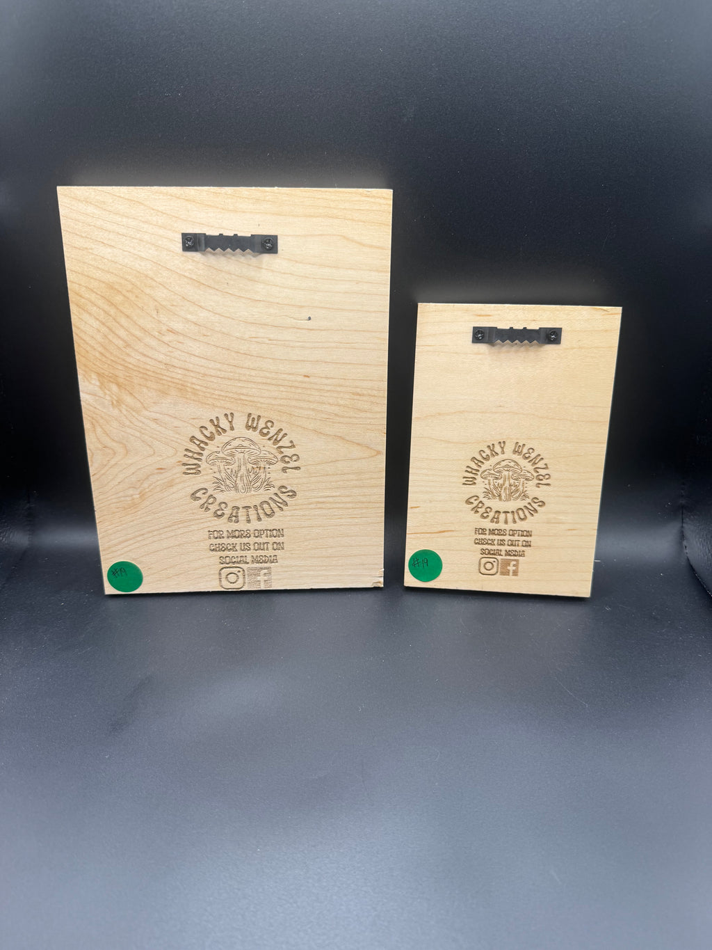 Wooden Mushroom sign 2-pack (4"x6")(6"x8")