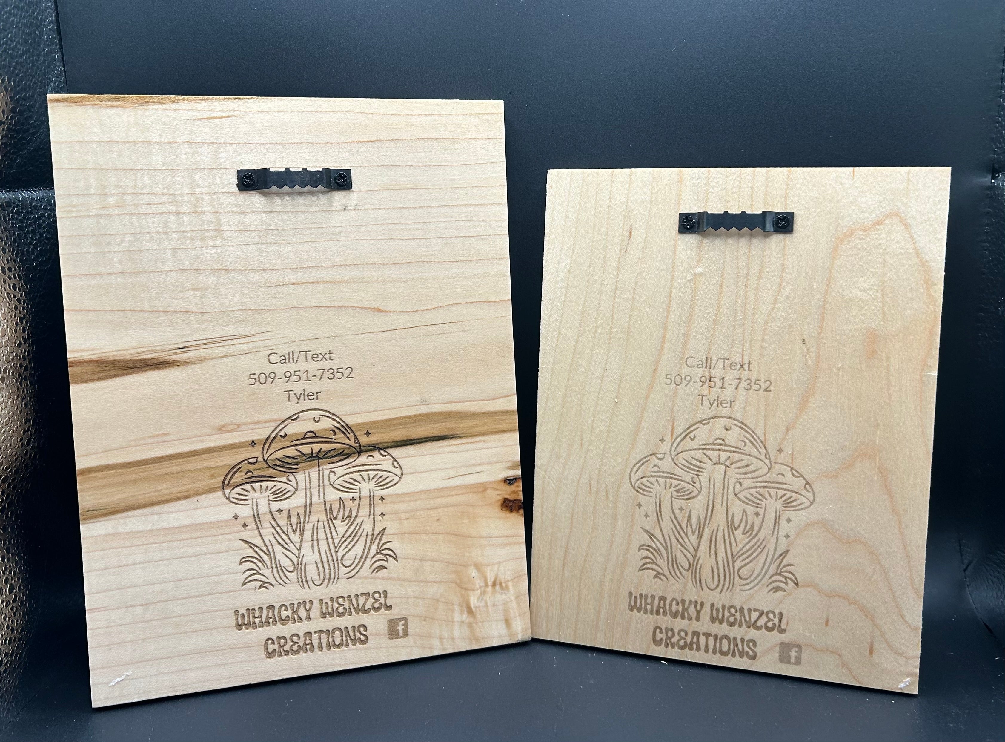 Set of Skeleton engraved Signs  (7" X 9 1/4")+(6" X 8")